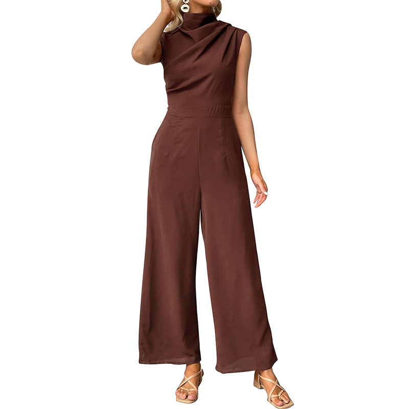 Dame Elegant Asymmetrisk Jumpsuit Stilla