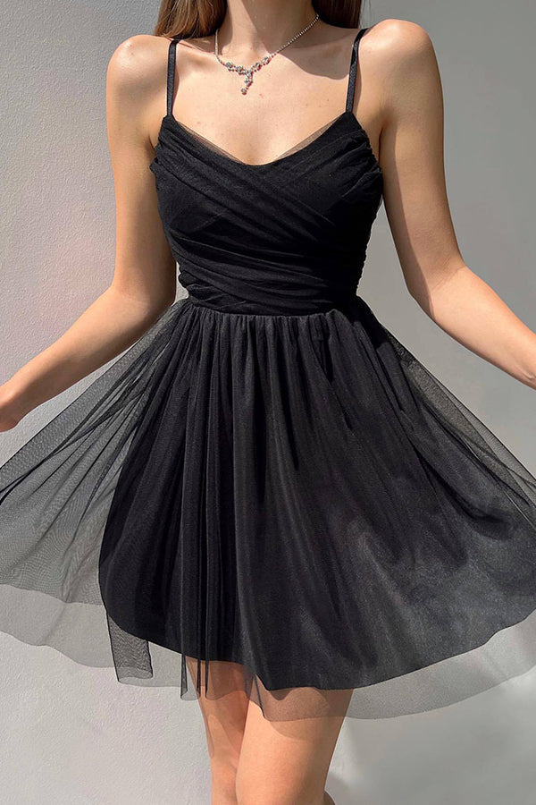 Stilla | Home Before Daylight A-line Tulle Mini Kjole