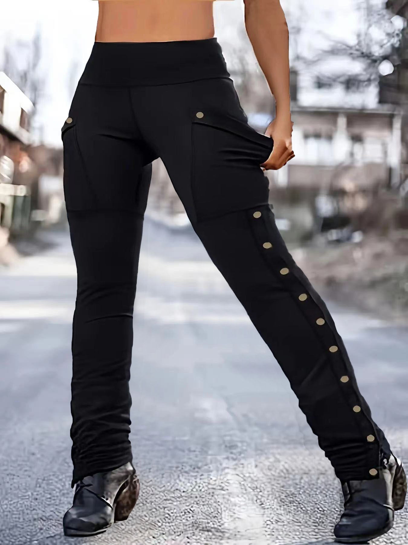Dame funktionsleggings med praktiske lommer og elastisk talje Stilla