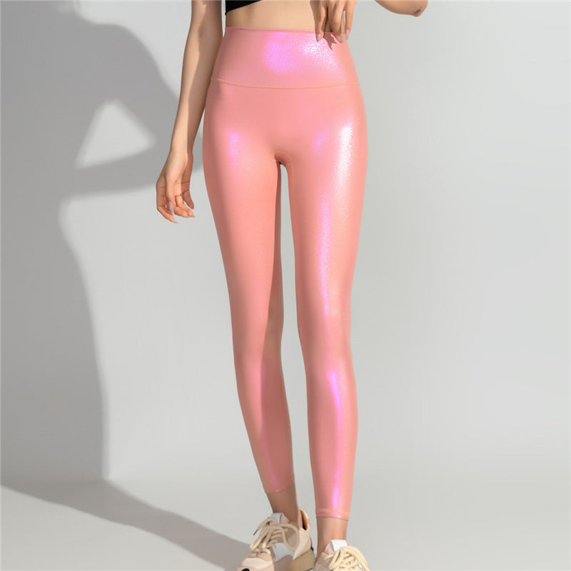 Dame Højtaljede Shimmer Leggings Stilla