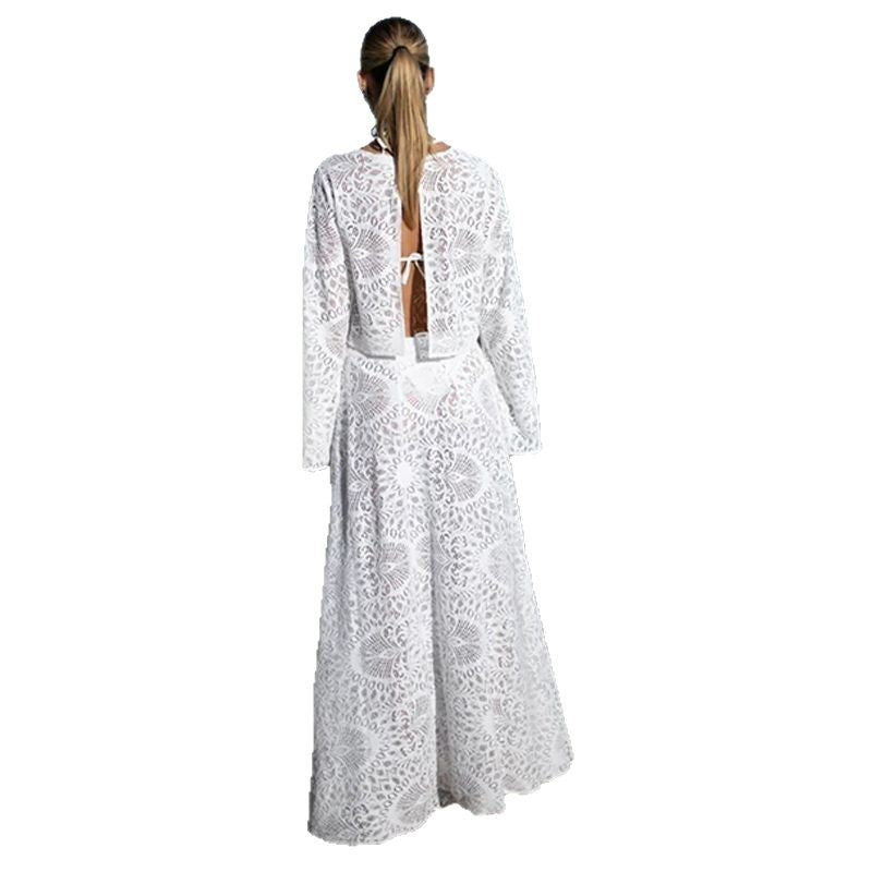 Dame Crop-Top og Nederdel Sæt Stilla