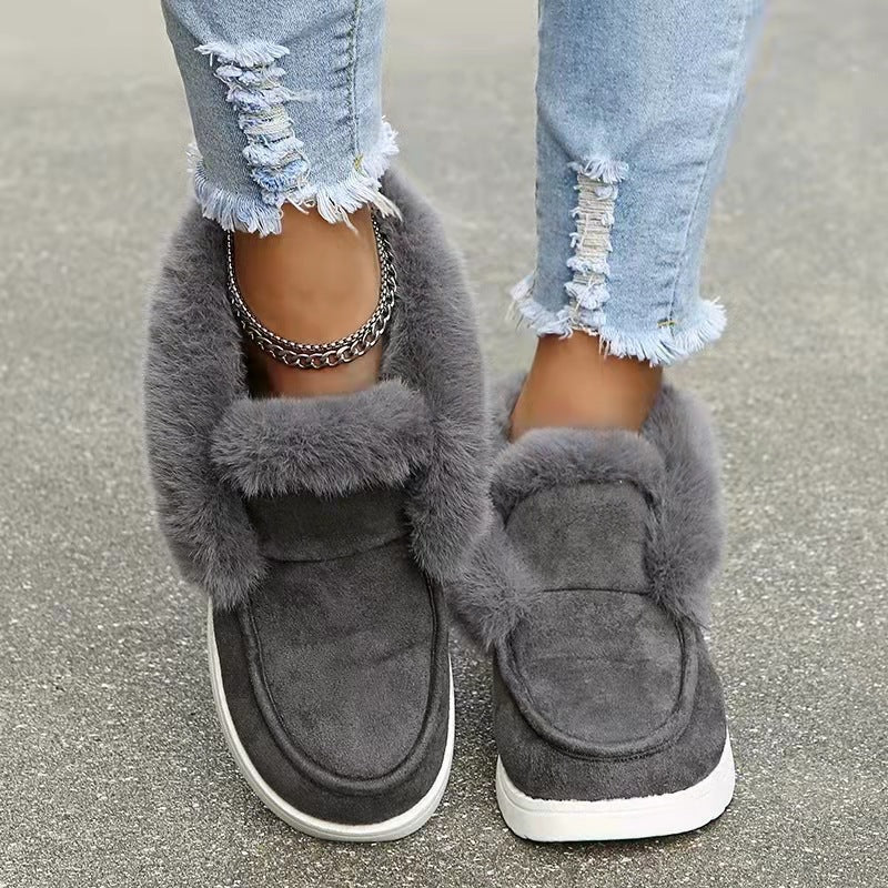 Dame Behagelige Flauschnetz Slippers med skridsikker sål og åndbart foer Stilla