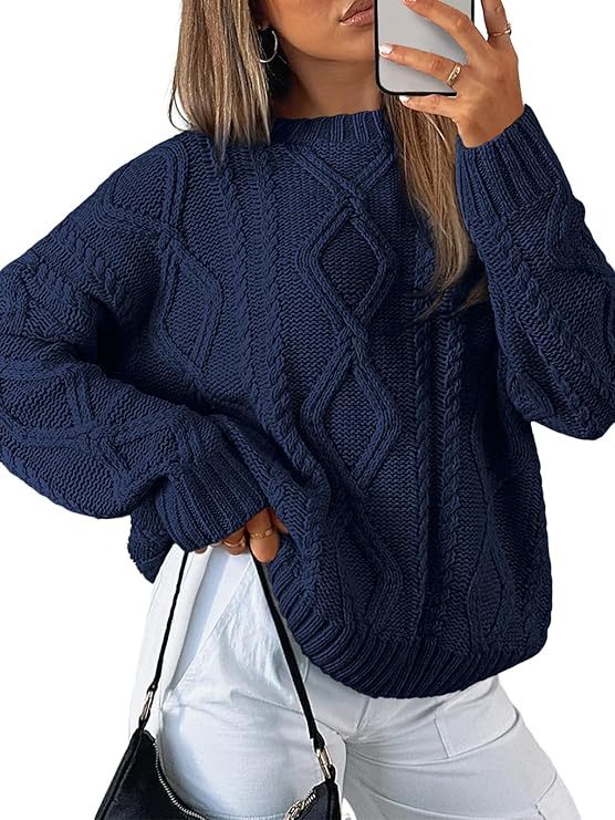 Dame Grovstrik Pullover Stilla