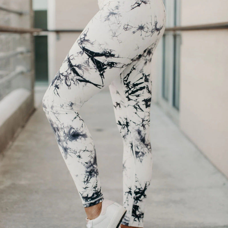 Dame Høj Talje Batik Leggings Stilla