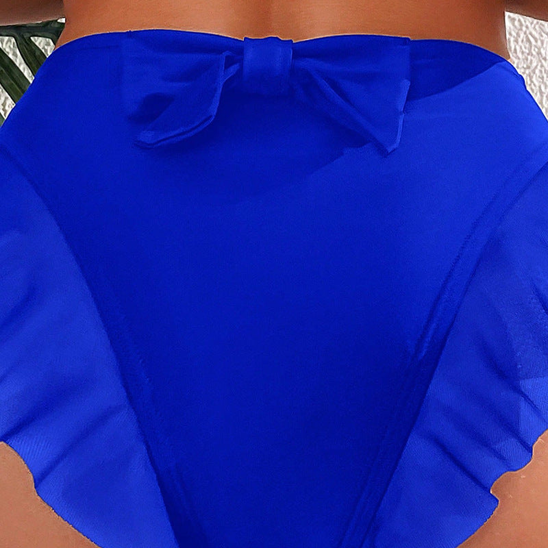 Dame High-Waist Ruffle Swimsuit Bund Stilla 1750922603