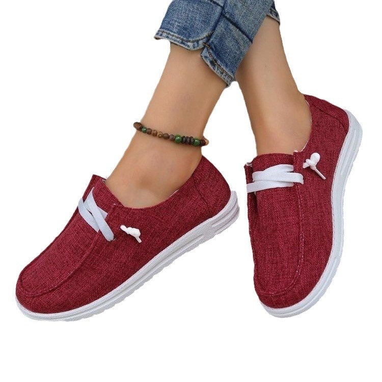 Dame afslappede fritidssko med elastisk snøring Stilla