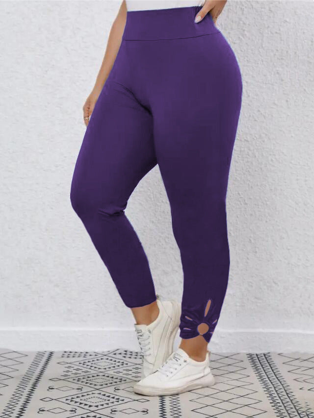 Dame Leggings med fashionabelt cut-out og højt taljebånd Stilla