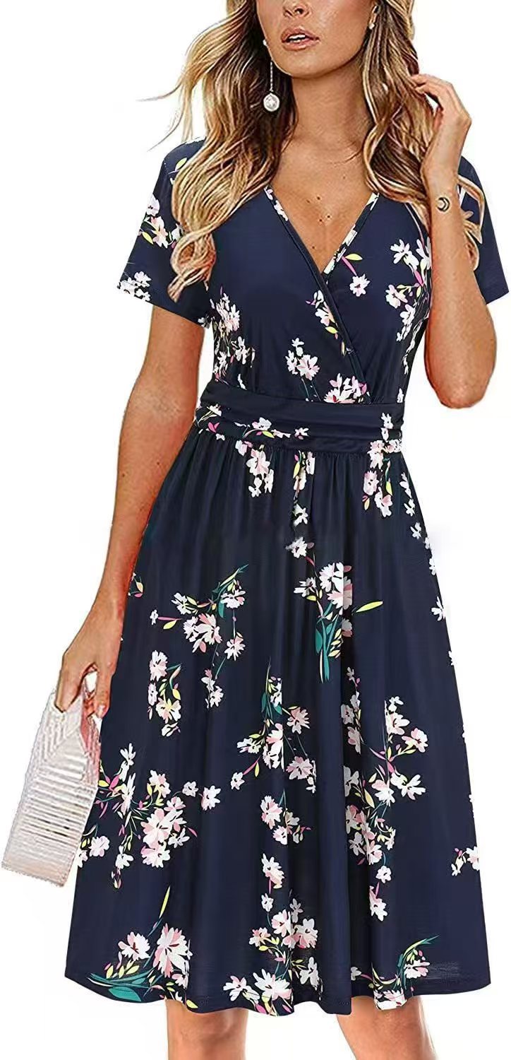Dame sommerkjole med blomster mønstre Stilla