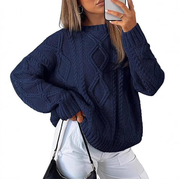 Dame Grovstrik Pullover Stilla