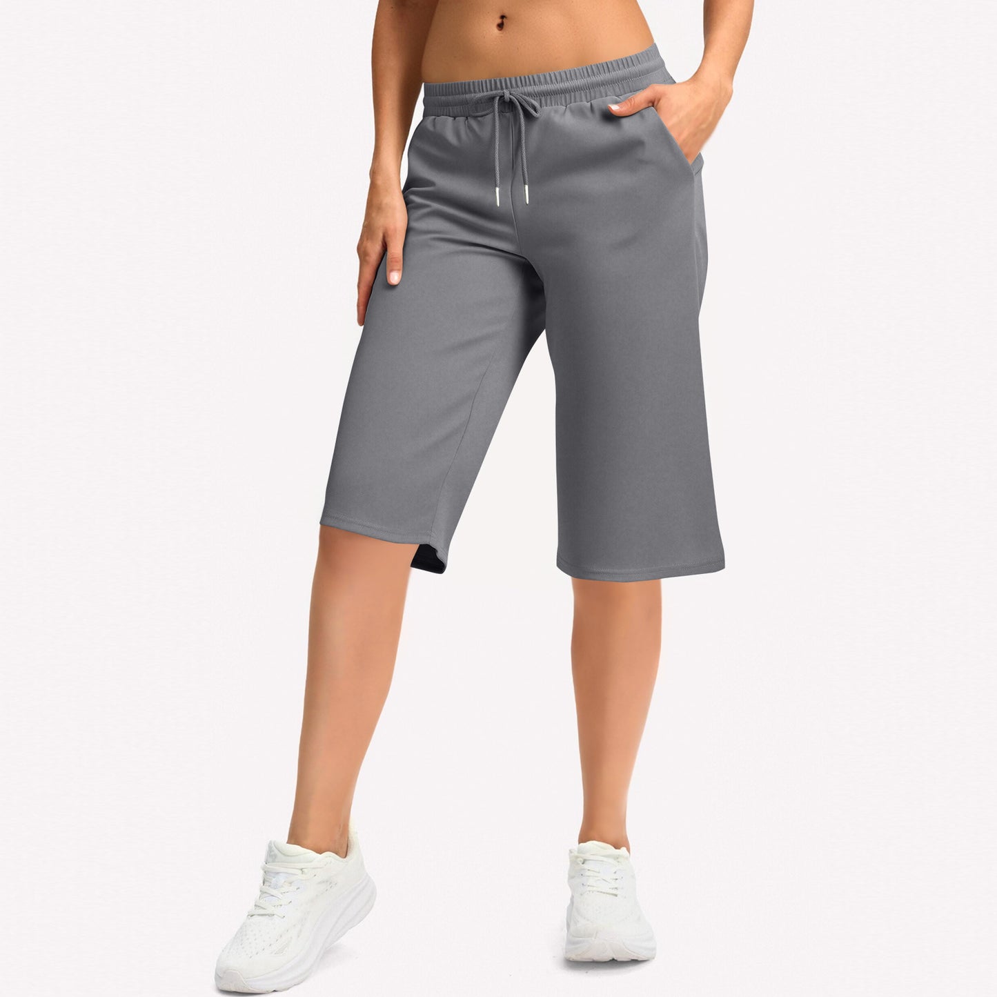 Dame Sporty Bermudashorts med praktiske lommer Stilla