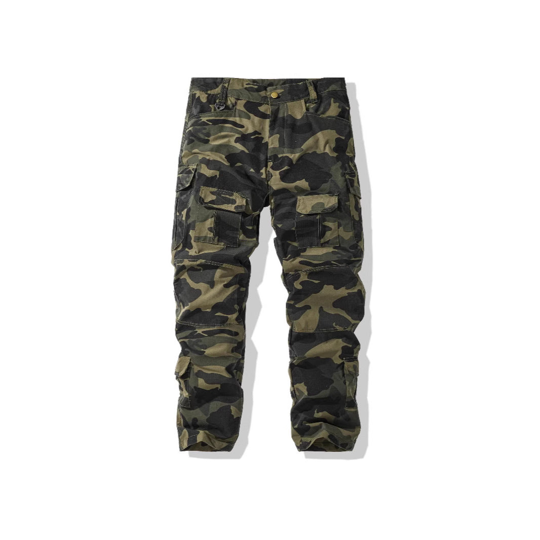Herre cargo bukser i camouflage-design Stilla
