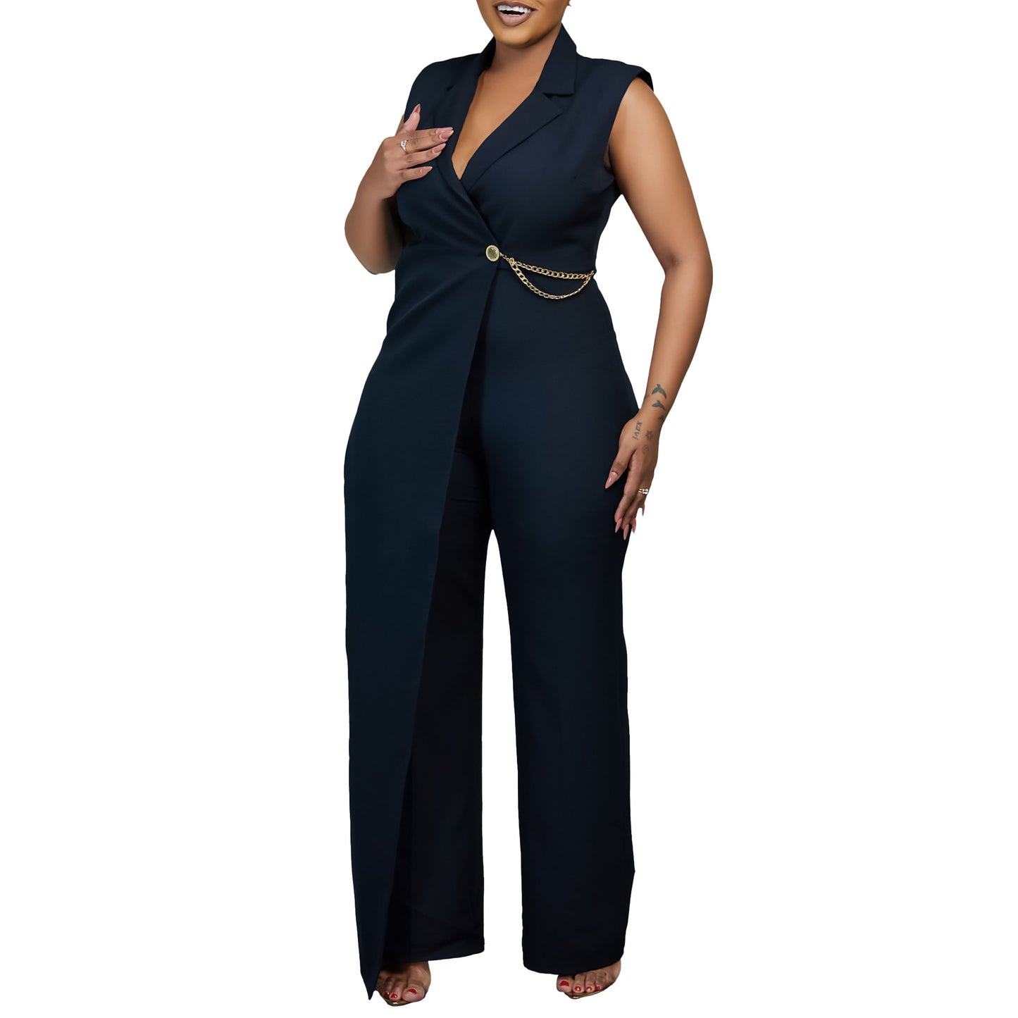 Dame smart og elegant jumpsuit i business-stil Stilla