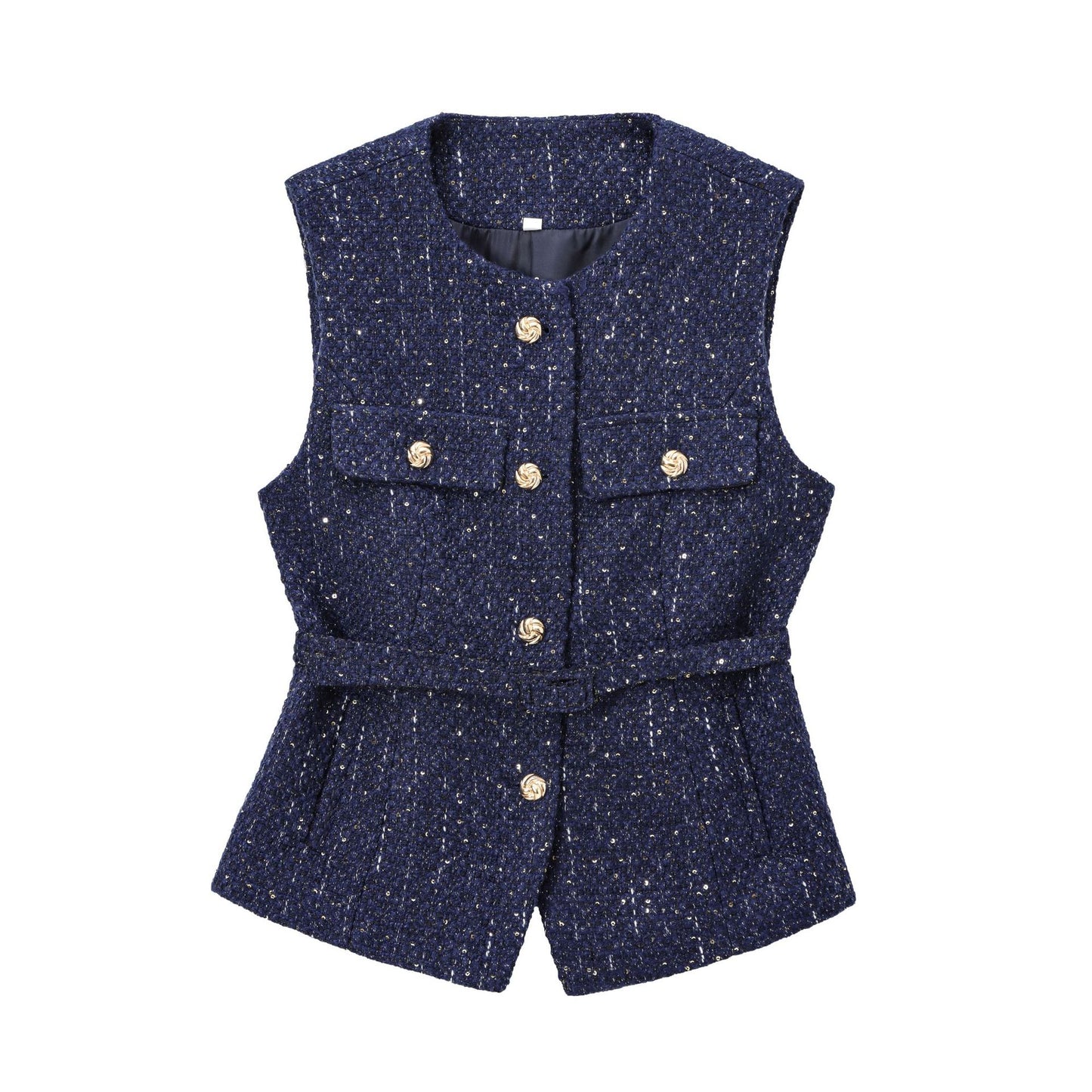 Femme Struktureret ærmeløs utility vest Stilla