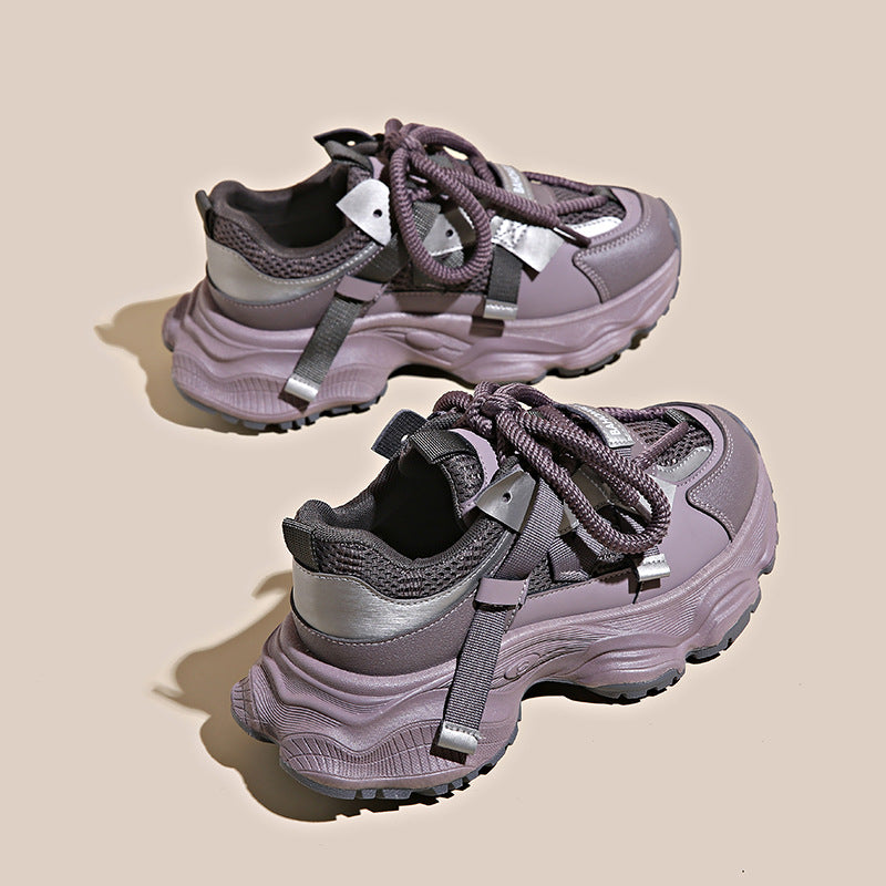 Dame Sporty Chunky Sneakers med åndbar mesh-overflade og ergonomisk dæmpning Stilla