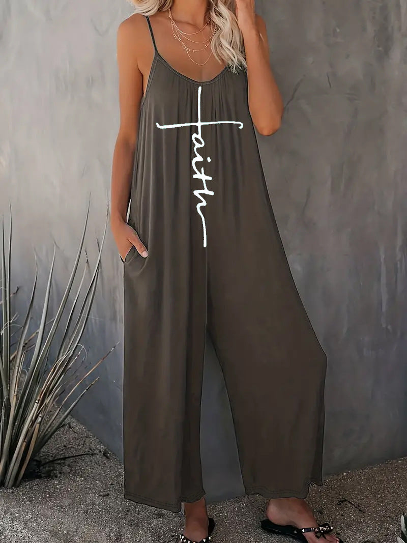 Dame Casual Jumpsuit med løs pasform og praktiske lommer Stilla