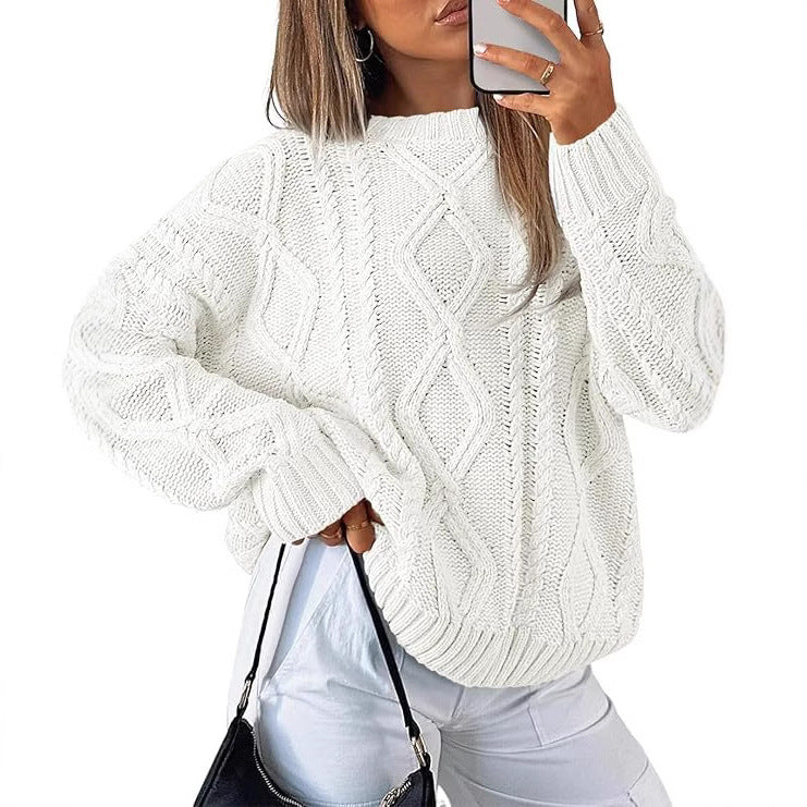 Dame Grovstrik Pullover Stilla