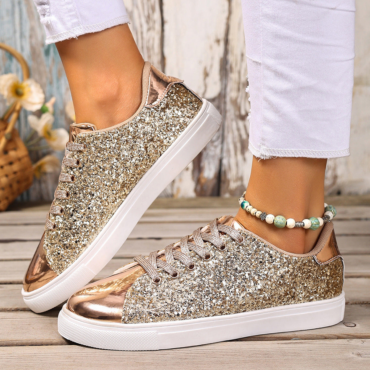 Dame Glamourøse Sneakers Stilla