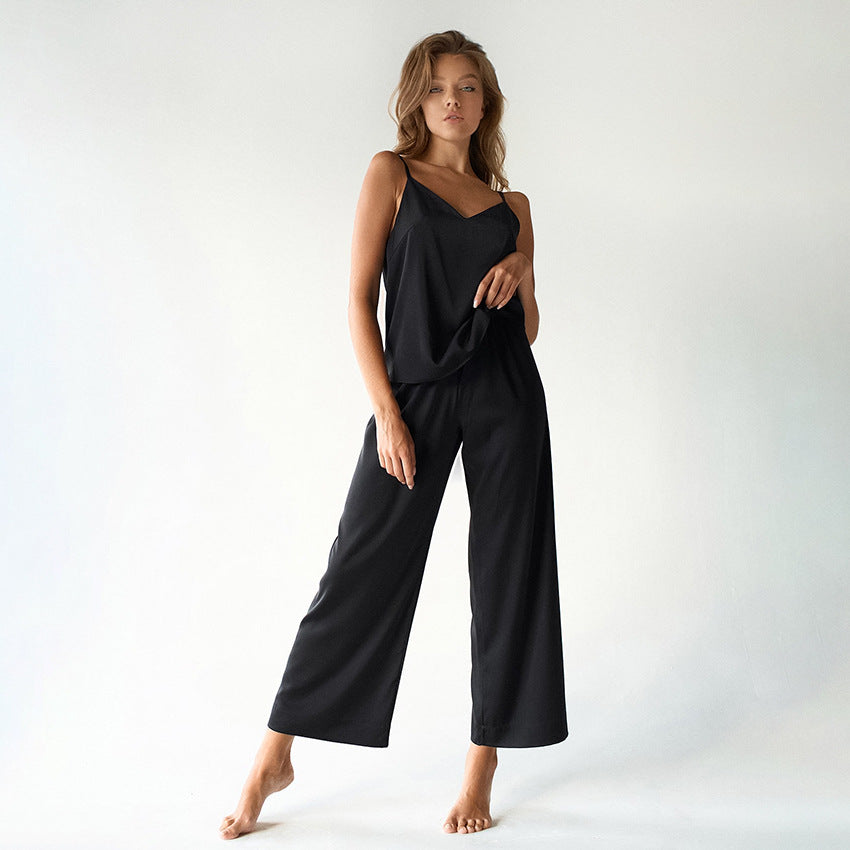 Dame Letvægts Jumpsuit med Bred Ben Stilla