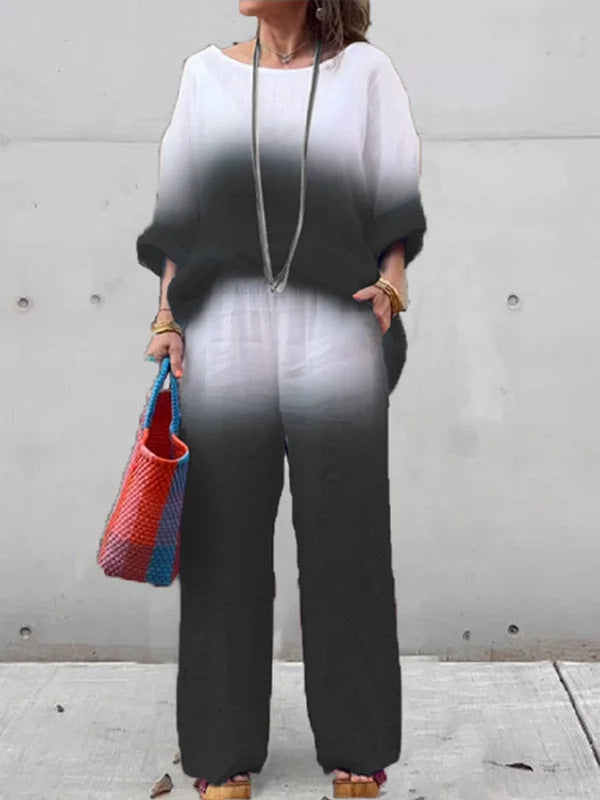 Dame Letvægts To-delt Afslappet Jumpsuit Sæt Stilla