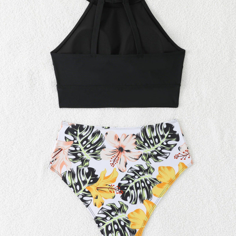 Dame Sport-Bikini med højt skåret bund og moderne Racerback Stilla