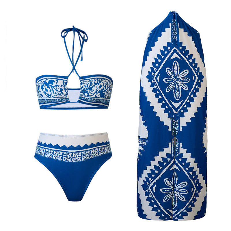 Dame Bikini-sæt med Maxikjole Stilla