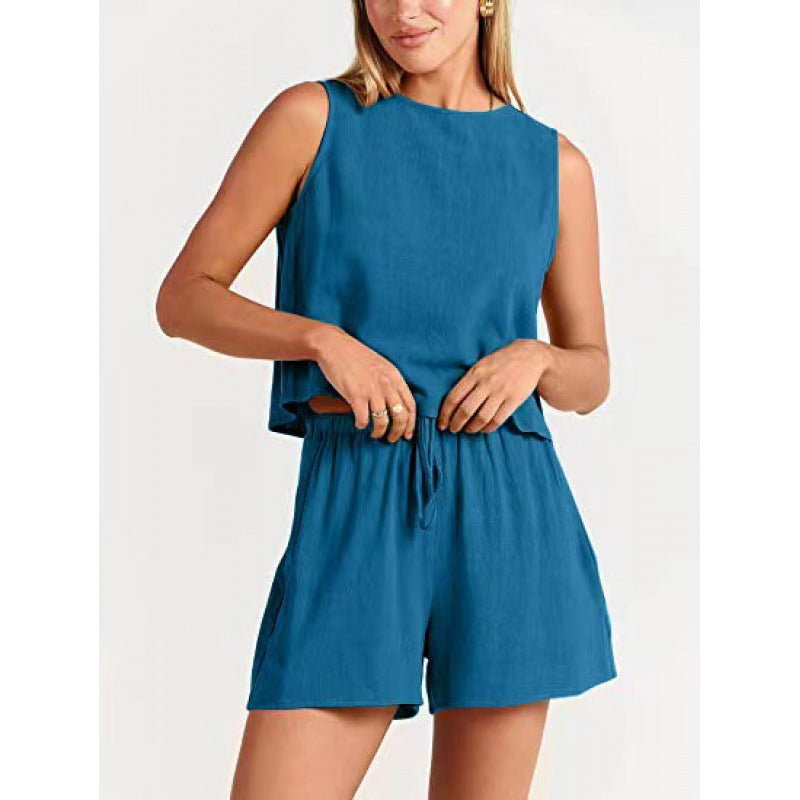 Dame afslappet jumpsuit med løst snit i overdelen og elastisk talje Stilla