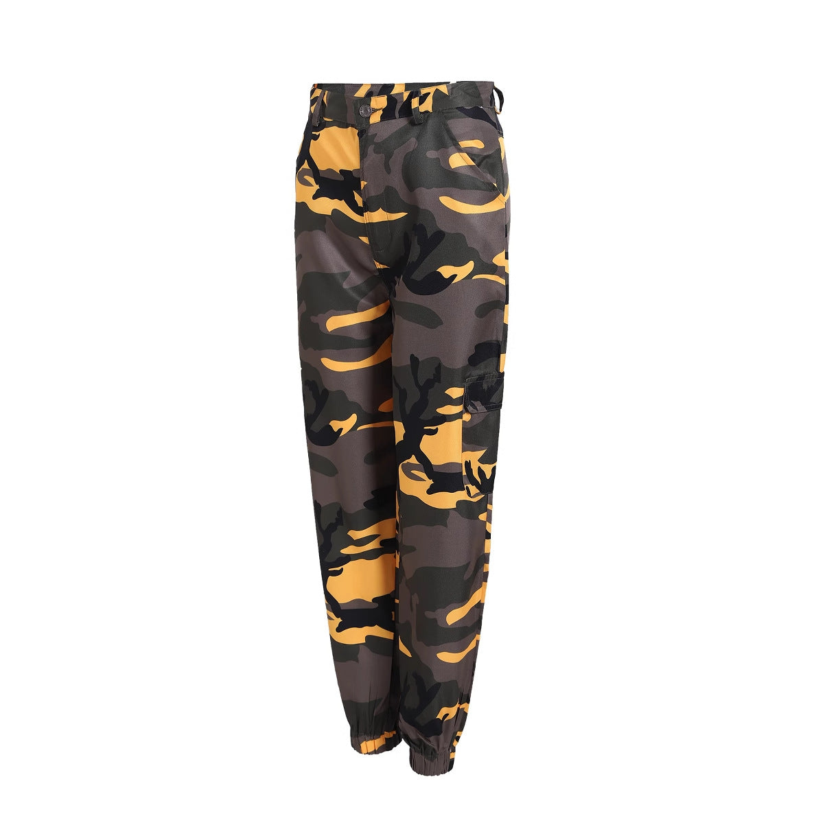 Dame Camo Print Utility Cargo Bukser Stilla