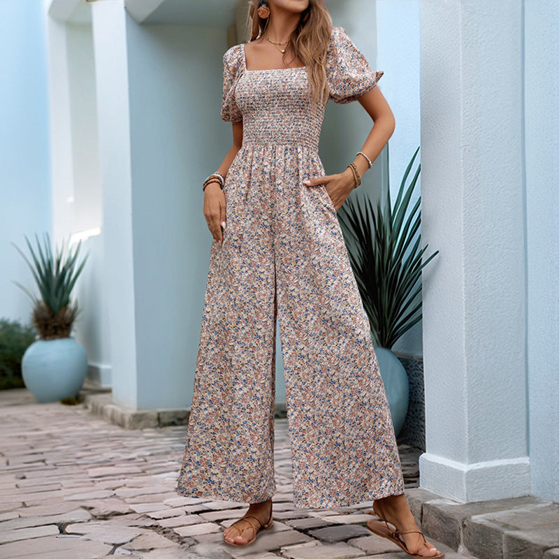 Dame Floral Elegant Jumpsuit Stilla