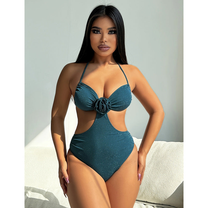 Dame Cut-Out Floral Én-delt Badedragt Stilla