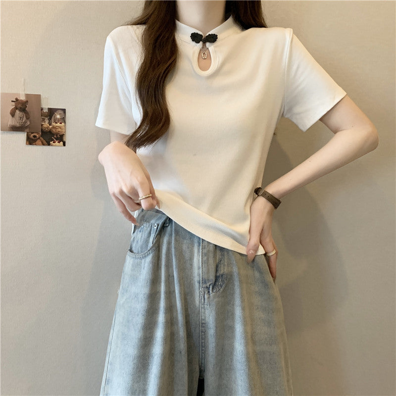 Femme Chic Nøglehul Polo Top Stilla