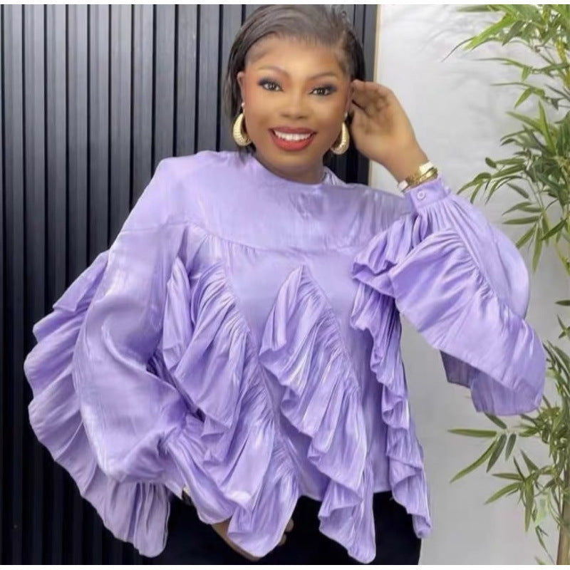 Femme Rynk Chiffon Bluse Stilla