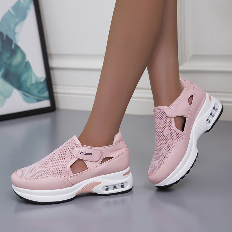 Dame Åndbare Fritidssneakers med komfortabel Velcro Stilla