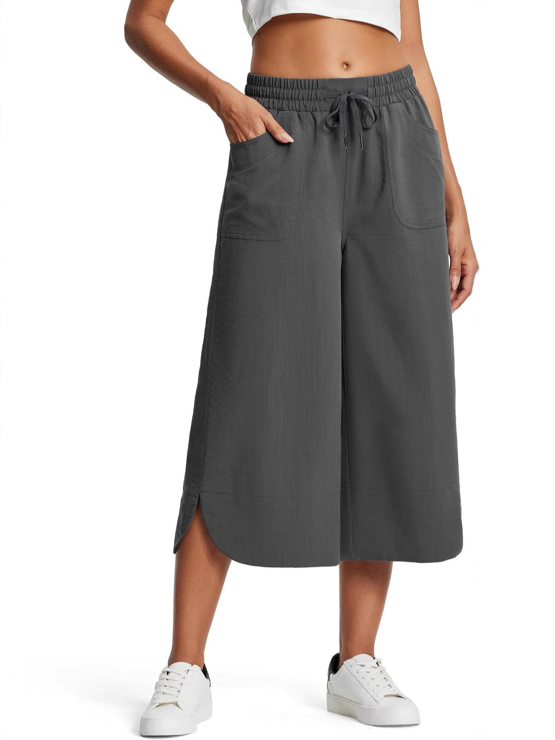 Dame culotte-bukser med elastisk talje og praktiske lommer Stilla