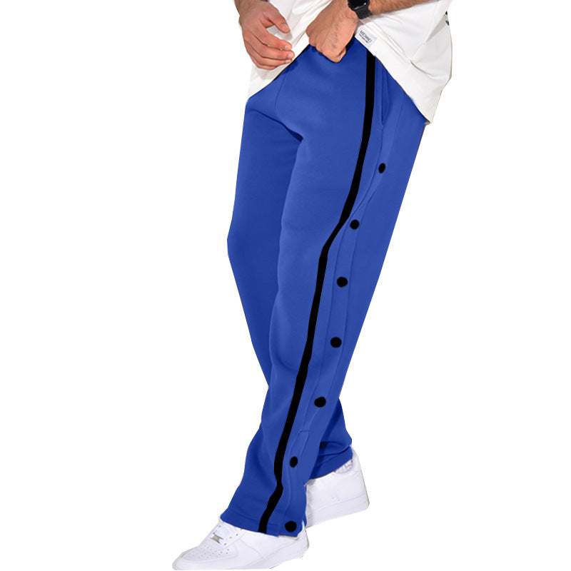 Herrer sporty joggingbukser med sidelommer og elastisk bund Stilla