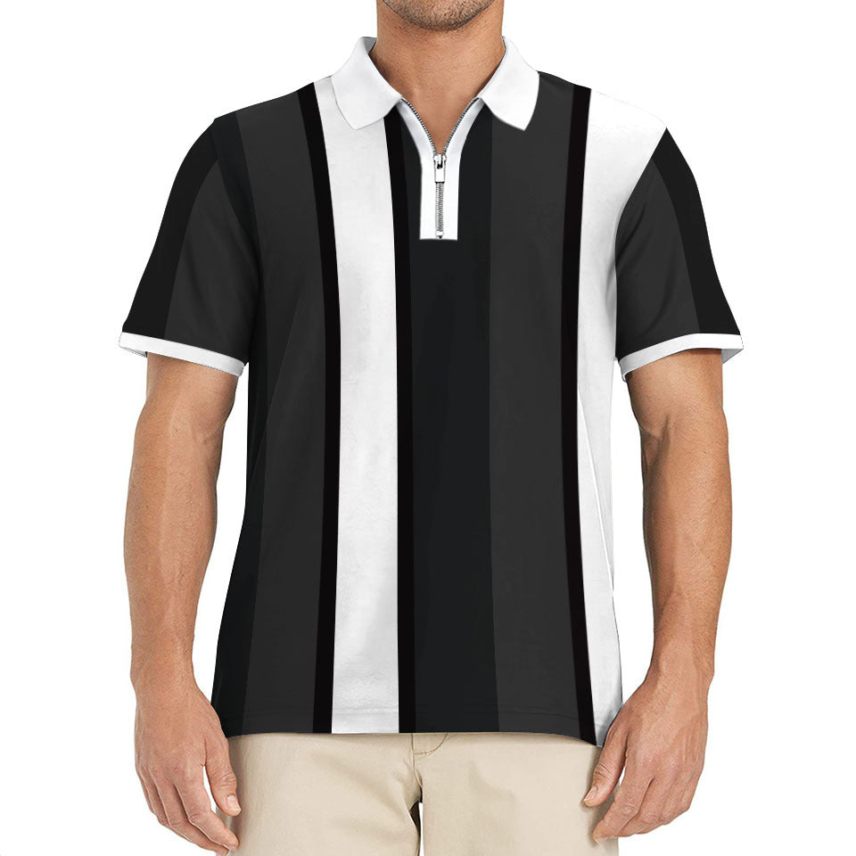 Herre polo t-shirt med stilfulde striber Stilla