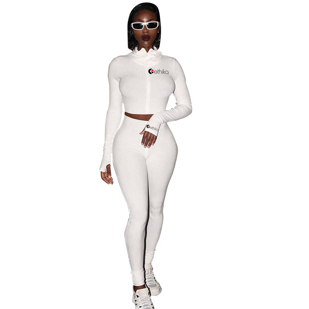 Dame Sporty Ensemble med tætsiddende overdel og leggings Stilla