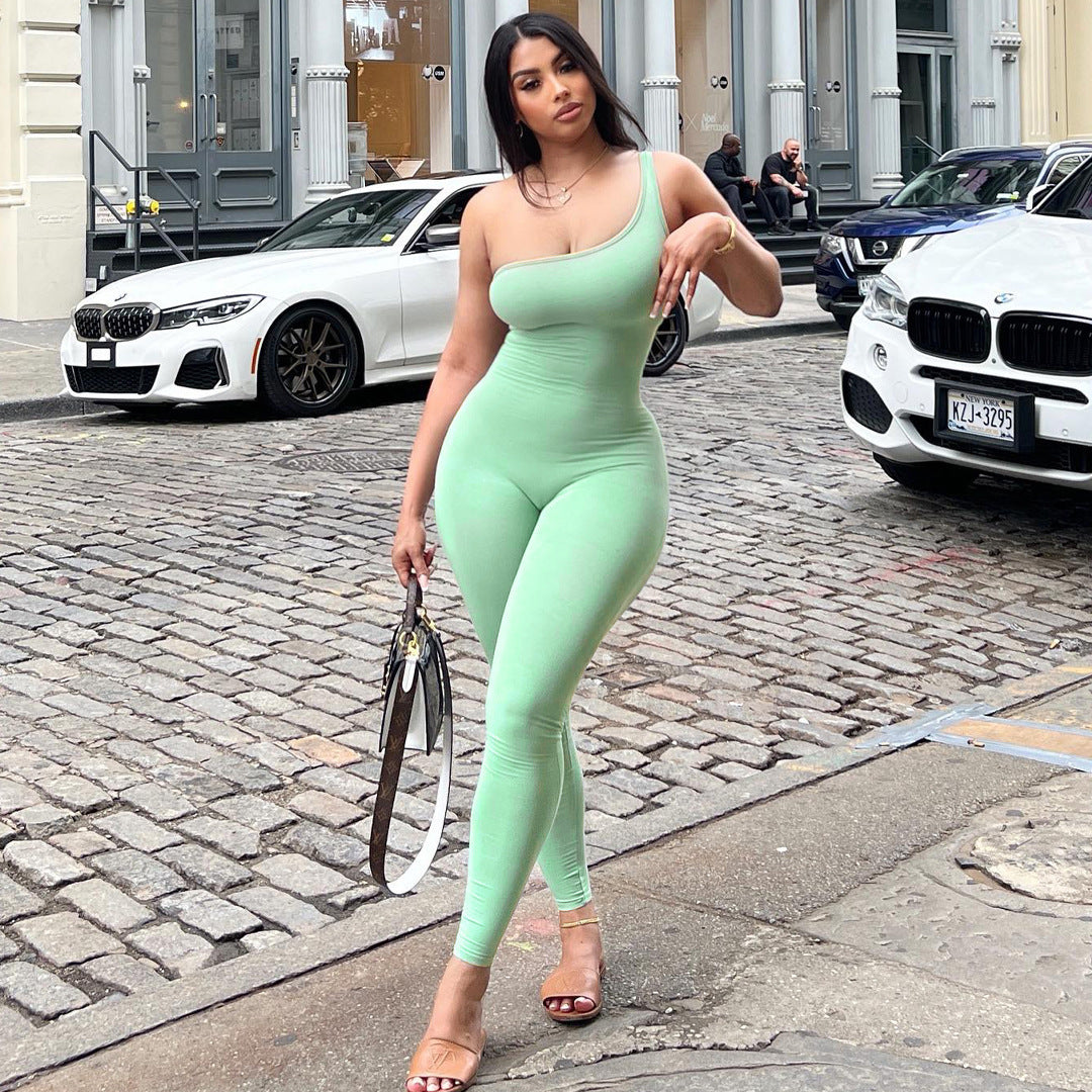 Dame En-sidet Jumpsuit med figursyet snit og elegant design Stilla