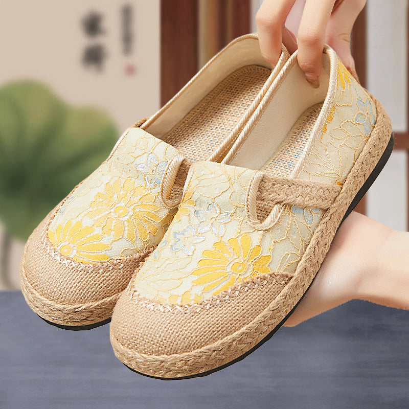 Dame Bekvemme og elegante Espadrillos med floralt mønster Stilla