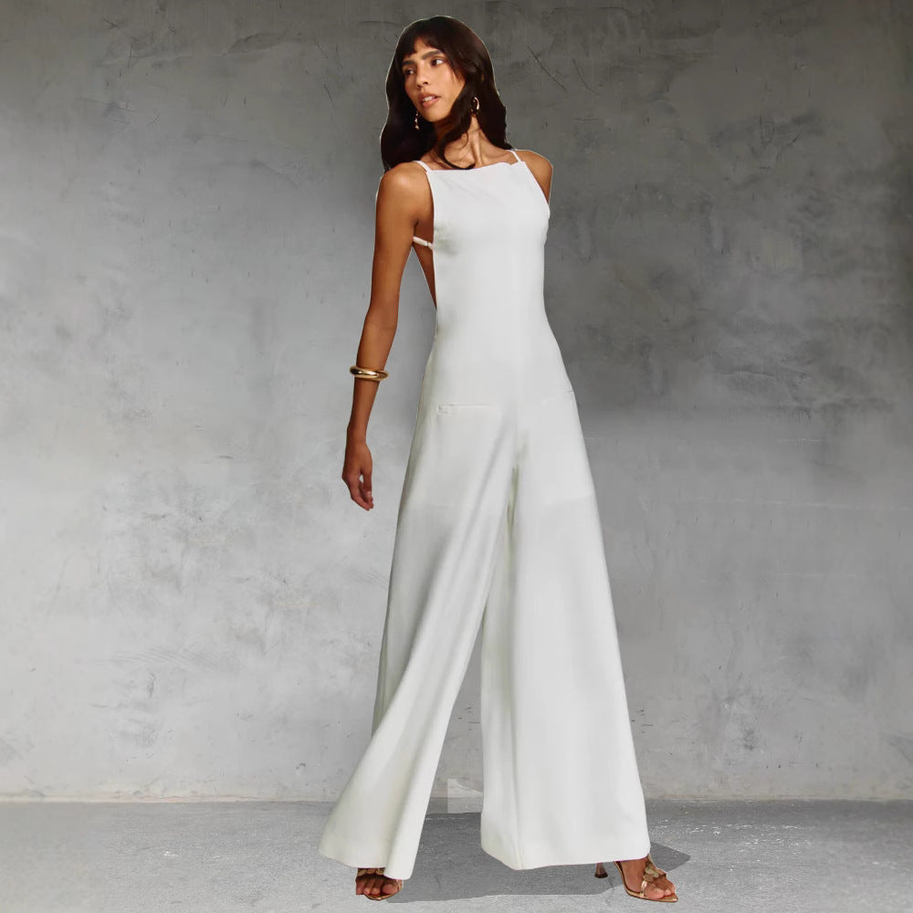 Damer Elegant Jumpsuit med bred ben og smalt overdel Stiila