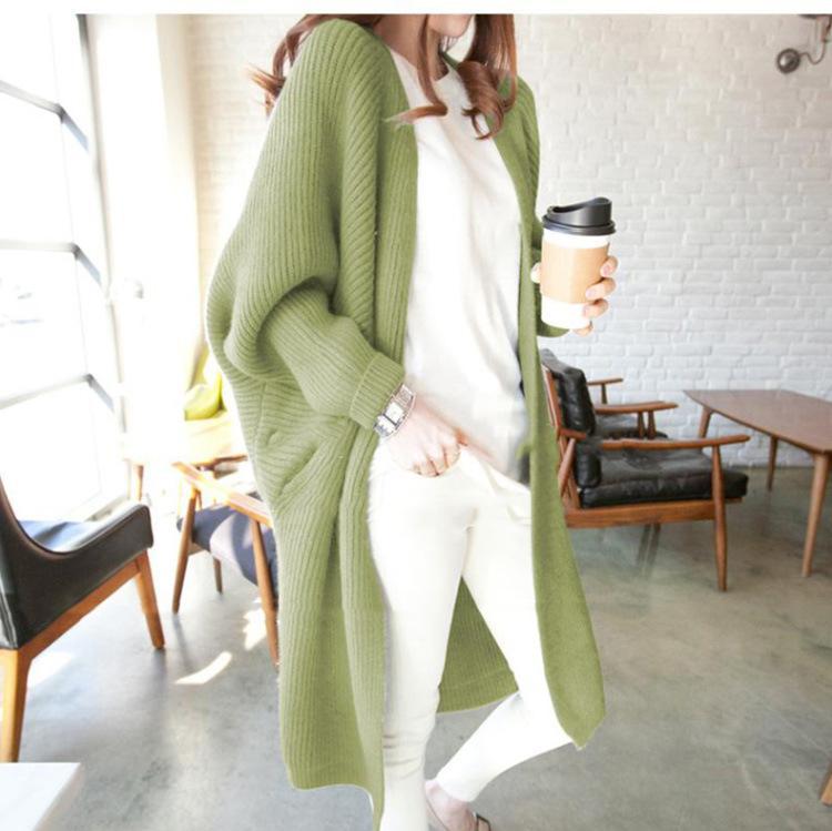 Femme Åben-Front Langstrik-Cardigan Stilla