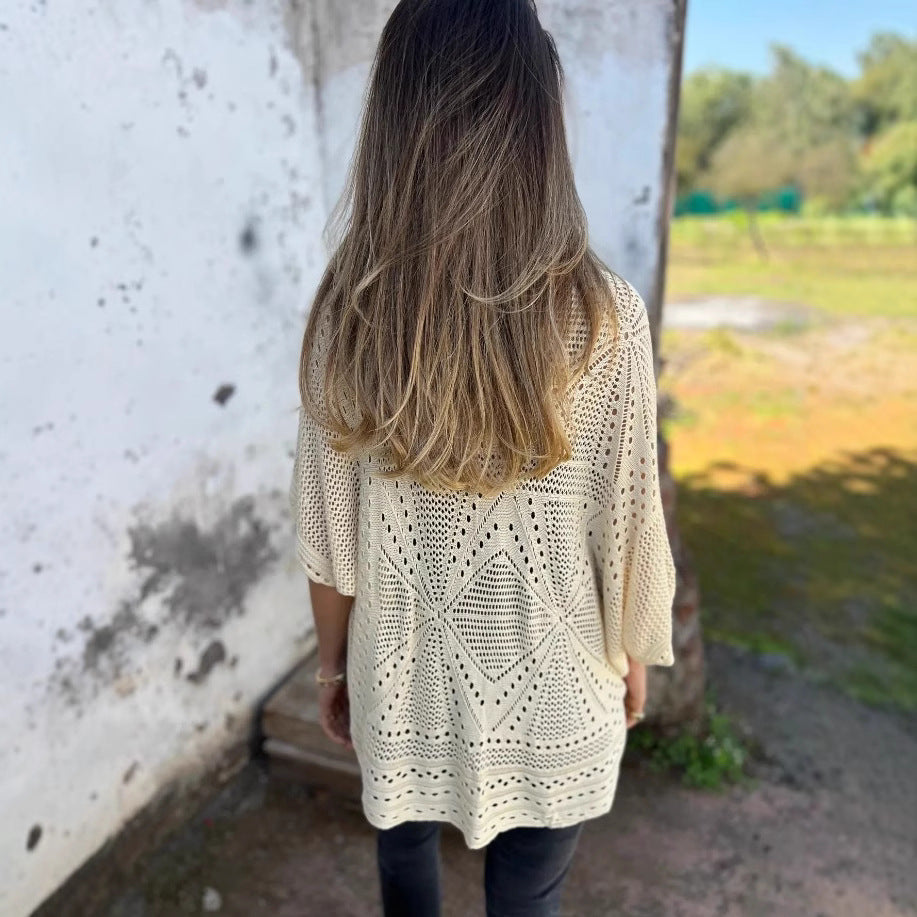 Dame let åben strik cardigan Stilla