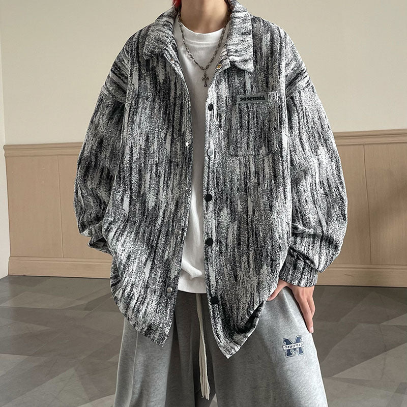 Dame plus size jakke i struktureret stof Stilla