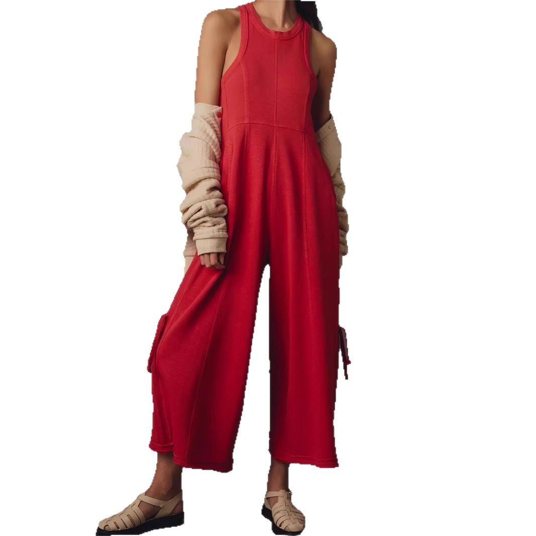 Dame Relaxed Fit Culotte Jumpsuit Stilla
