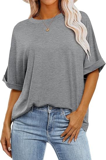 Dame casual kortærmet bluse med afslappet snit Stilla