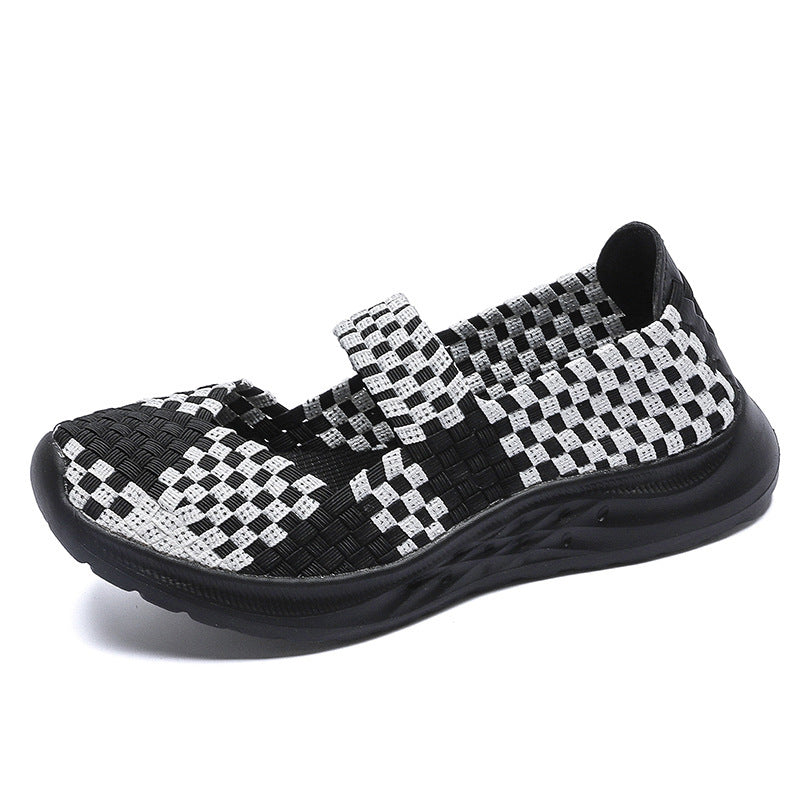 Dame Gewebe Komfort Slip-On Sneakers Stilla