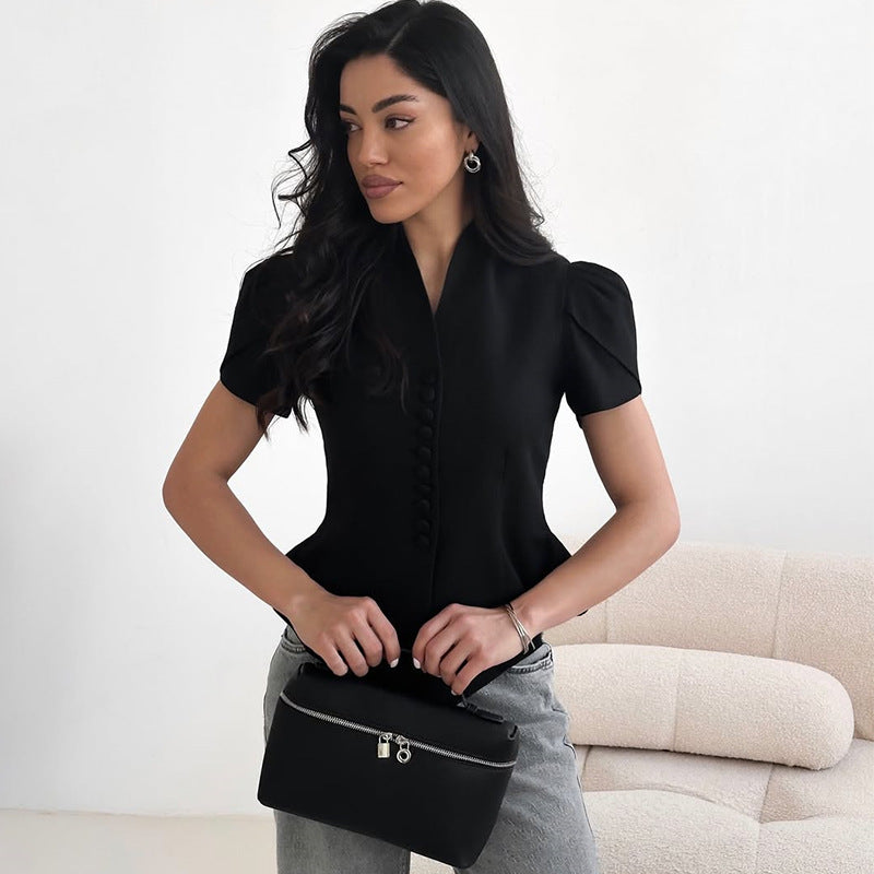 Dame elegant Blazer-vest Stilla