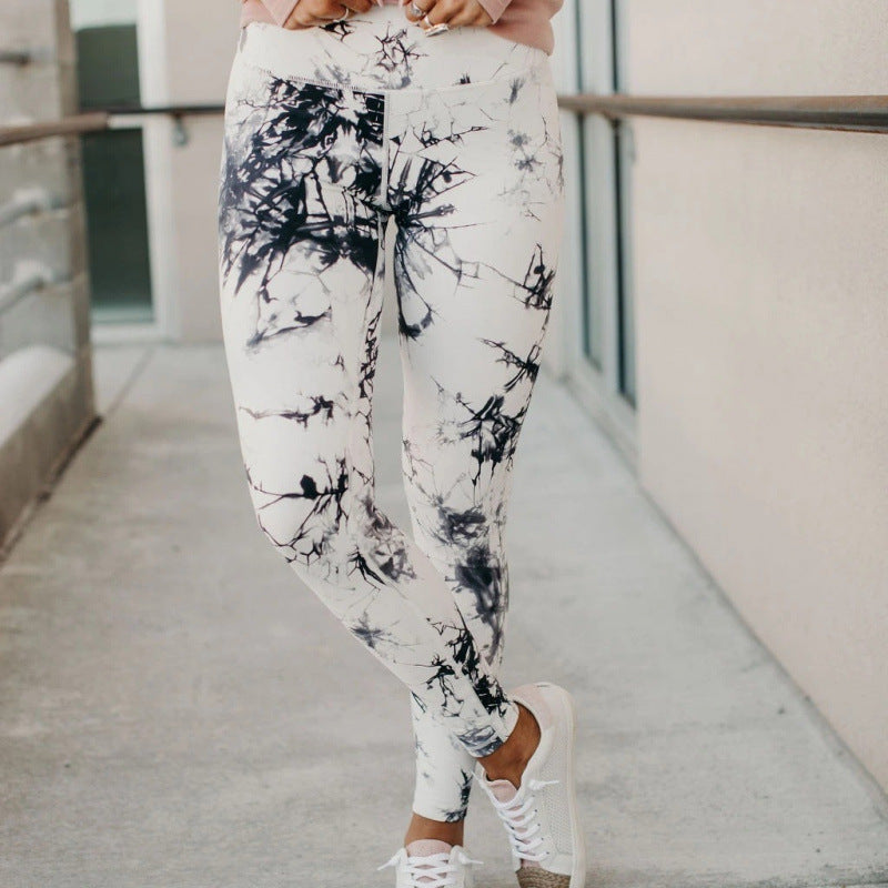 Dame Høj Talje Batik Leggings Stilla