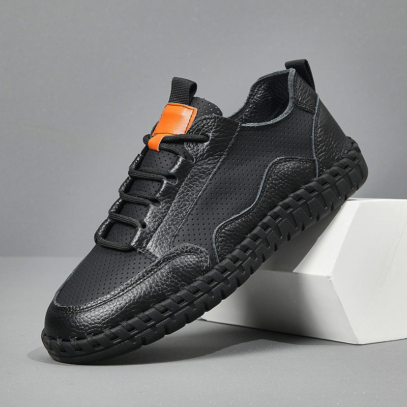 Herrer Åndbar Læder Sneakers Stilla