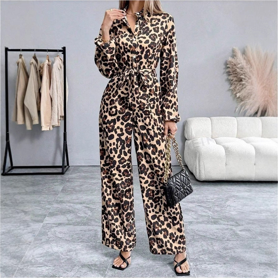 Dame Casual Jumpsuit i modetrend med smalt taljebælte Stilla