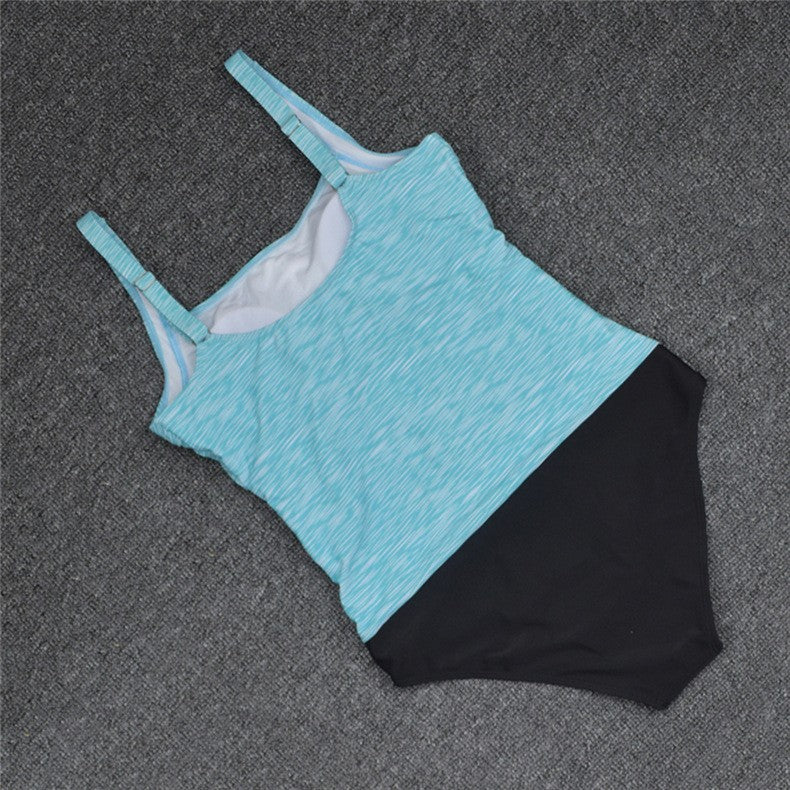Femme svømme tankini sæt med justerbare stropper og højskåret bukser Stilla